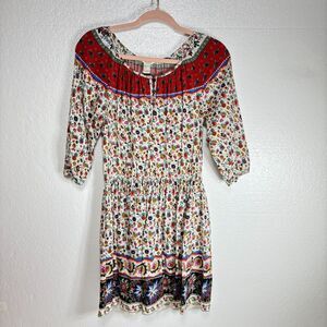 Forever 21 Floral Paisley Dress Womens Large Cottagecore Bohemian BOHO